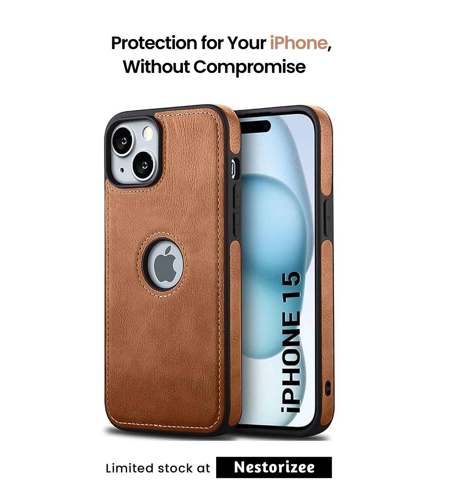 Leather Finish Back Cover Case