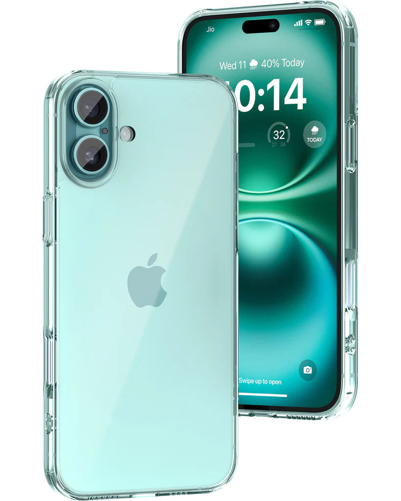 iPhone 16 Glassy Series Clear Case