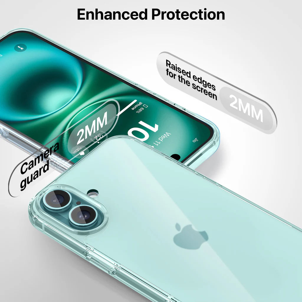 iPhone 16 Glassy Series Clear Case